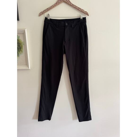 LULULEMON Commission Pant Black Slim 32"L Size 28 - Picture 2 of 5